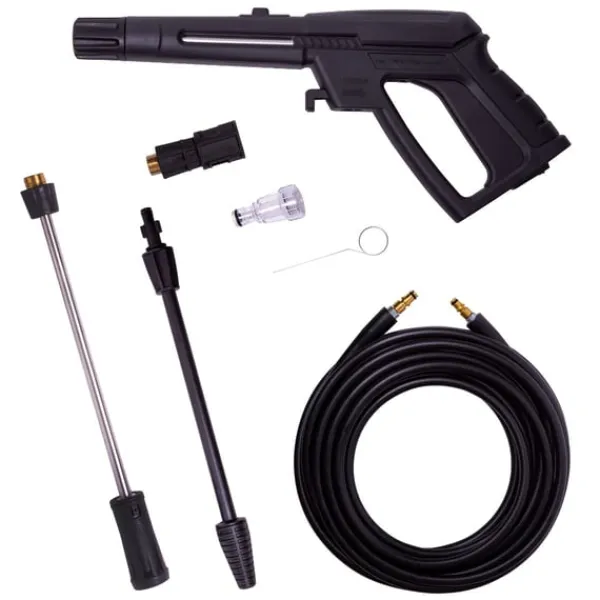 Online Højtryksrenser - 2200W | 170 bar, 450 l/t, sæbebeholder, spraypistol, turbo- og justerbar lanse, 8m slange, til bil og terrasse Havemaskiner
