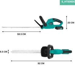 Online Hækkeklipper 20V - 520mm | Inkl. 2.0Ah Akku og oplader Havemaskiner
