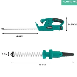 Vonroc Havemaskiner^Hækkeklipper 12V – 350mm | Kompakt & Let | 1200 snit/min | Inkl. Batteri og USB-C Kabel