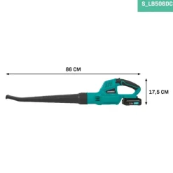 Clearance Løvblæser 20V | Luftmængde 5m3/min | Inkl. 2.0Ah akku og oplader Havemaskiner