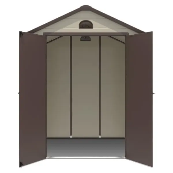 Sale Værktøjsskur, 192.5x191x227 cm, Beige Brun Skure, Garager & Carports
