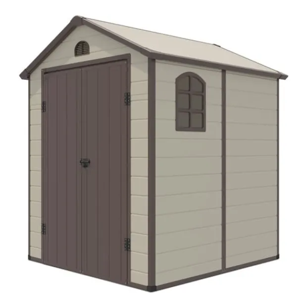 Sale Værktøjsskur, 192.5x191x227 cm, Beige Brun Skure, Garager & Carports