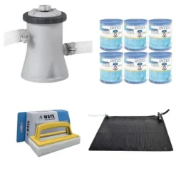 Pool- & Spatilbehør^WAYS - Poolvedligeholdelse - Svømmebassinopvarmning & filterpumpe 1250 L/h & 6 filtre Type H &WAYS Skrubebørste