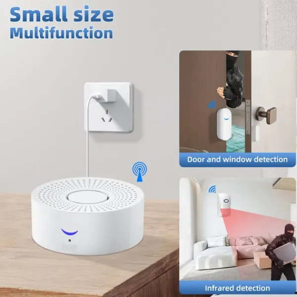 Discount WiFi Smart Home Security Alarm System med sensorer Hjemmealarmsystemer