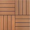 Havedekorationer^WPC fliser til terrasse - 11 stk. 30x30 cm | Farve: Brun | Areal: 1 m²