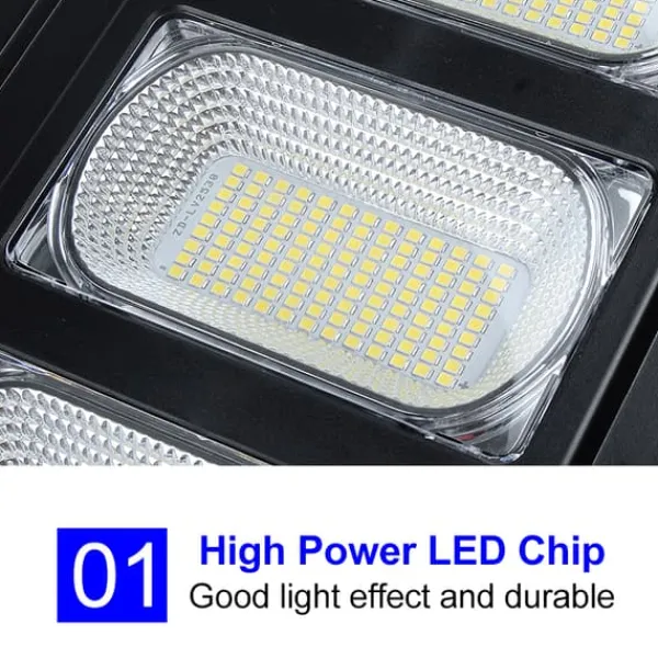 Outlet 60W/120W/180W (60/120/180LED) 6500K Solpanel Gadelys IP66 Vandtæt +4 tilstande + Fjernbetjening,Udendørs Havegadevæglampe Sikkerhedsbelysning Sikkerhedslamper