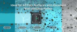 Pool- & Spatilbehør^WYBOT C1 Batteridrevet robotpoolrenser - 150 min. driftstid - 2642GPH sugning - Bluetooth/app-styring - til pools op til 150 m²
