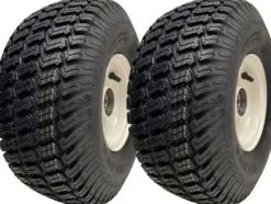Sale 15x6.00-6 Grass Plæneklipperhjul Dæk monteret på fælge 20 mm lejer (sæt med 2) Havemaskiner