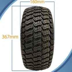 Havemaskiner^15x6.00-6 Grass Plæneklipperhjul 4-lags P332-dæk på fælg 20 mm lejer (sæt med 2)