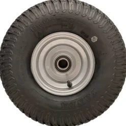 Havemaskiner^15x6.00-6 Grass Plæneklipperhjul 4-lags P332-dæk på fælg 20 mm lejer (sæt med 2)