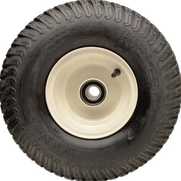 Online 15x6.00-6 Grass Plæneklipperhjul Wanda 4ply P332 Dæk monteret på fælg 25mm Lejer Havemaskiner