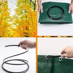 Havekurve^2x havekurvpose bladpose havegræskompostbeholder 270l GoGarden