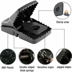 Hot 6X Heavy Duty aggressive Rat Traps self Setting The Rat Splatter Rats Catcher Skadedyrsfælder