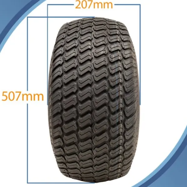 Havemaskiner^20x8.00-8 4ply Multi turf grass - Wanda P332 plæneklipperdæk på fælg med 4 knopper 4 inc
