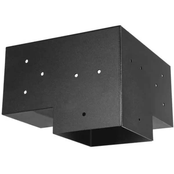 Online 6x6 tommer pergolabeslag, indvendige 5,5x5,5 3-vejs beslag, 4 stk., inkl. baser Buer, Spalier, Lysthuse Uden Tag