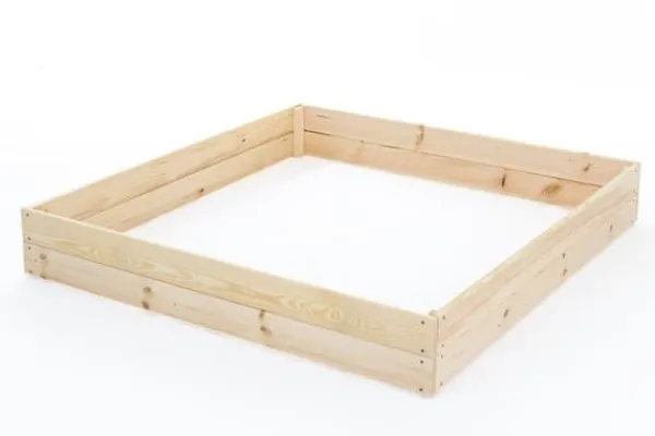 Viking Choice Plantningsbænke^120x120x18 cm Bæredygtig Firkantet Havebed med Bunddug til Selvforsynende Liv