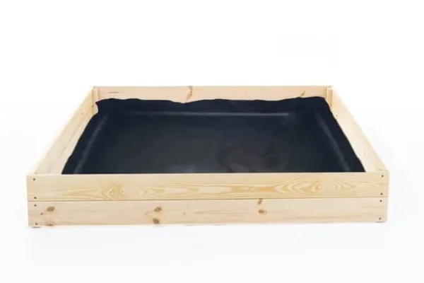 Viking Choice Plantningsbænke^120x120x18 cm Bæredygtig Firkantet Havebed med Bunddug til Selvforsynende Liv