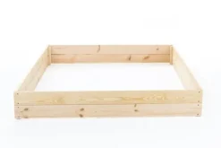 Viking Choice Plantningsbænke^120x120x18 cm Bæredygtig Firkantet Havebed med Bunddug til Selvforsynende Liv