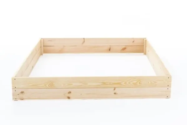 Viking Choice Plantningsbænke^120x120x18 cm Bæredygtig Firkantet Havebed med Bunddug til Selvforsynende Liv