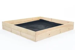 Viking Choice Plantningsbænke^120x120x18 cm Bæredygtig Firkantet Havebed med Bunddug til Selvforsynende Liv
