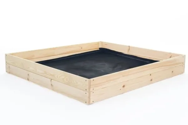Viking Choice Plantningsbænke^120x120x18 cm Bæredygtig Firkantet Havebed med Bunddug til Selvforsynende Liv