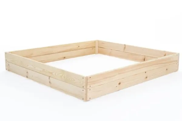 Viking Choice Plantningsbænke^120x120x18 cm Bæredygtig Firkantet Havebed med Bunddug til Selvforsynende Liv