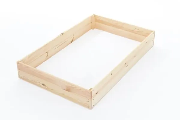 Best 140x120x18 cm Fyrretræs Højbed til Selvforsynende Liv Plantningsbænke
