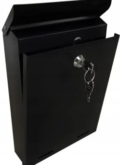 Postkasser & Brevindkast^YORK POSTKASSE MAT SORT - SKL YORK 451