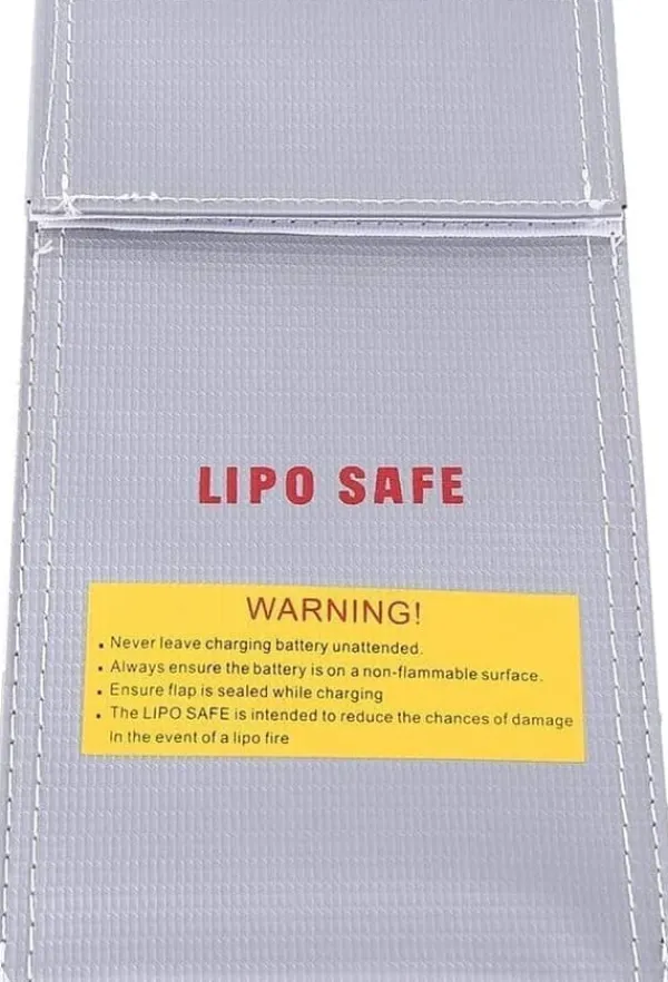 Outlet Yunique - Sikkerhedsetui til RC-batterier | Lipo Anti-eksplosion beskyttende etui | Brandsikker opladningsetui, størrelse 100x200mm Brandtæppe
