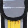 Brandalarm^Yunique - Sikkerhedsetui til lipobatterier, 1 pc, flammehæmmende og anti-eksplosionsmateriale, dimensioner 64X50x95 mm - Beskyttelsesetui til RC
