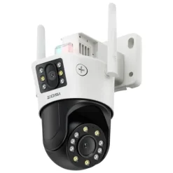 Sikkerhedsmonitorer & Videokameraer^ZOSI WiFi PTZ Sikkerhedskamera, 8MP Opløsning, Dual-Lens Teknologi,C298 Maks